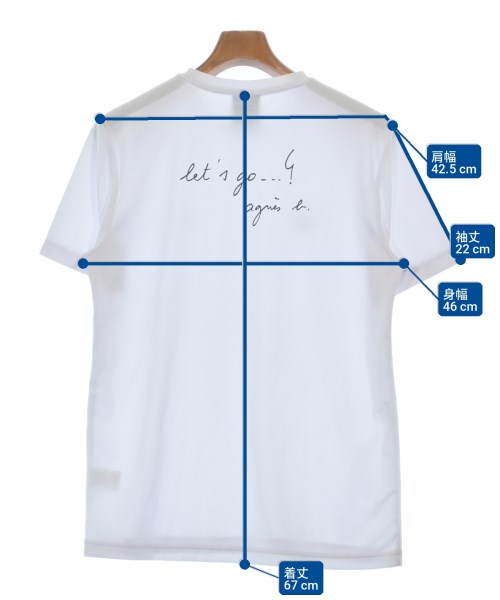 Agnes b.（アニエスベー）Tシャツ・カットソー 白 サイズ:L メンズ/2200708999042