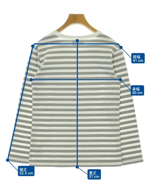 Agnes b.（アニエスベー）Tシャツ・カットソー グレー サイズ:1(S位) レディース/2200709714057