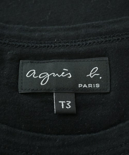 Agnes b.（アニエスベー）Tシャツ・カットソー 黒 サイズ:3(L位) レディース/2200638430189