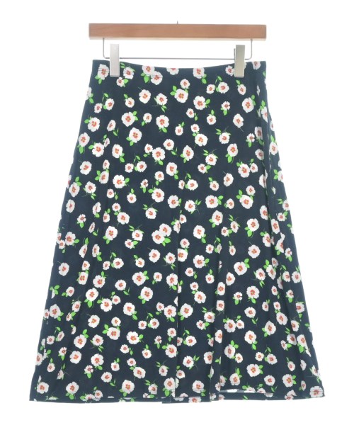 Agnes b.(アニエスベー)ひざ丈スカート 紺 サイズ:2(M位)/2200646205120