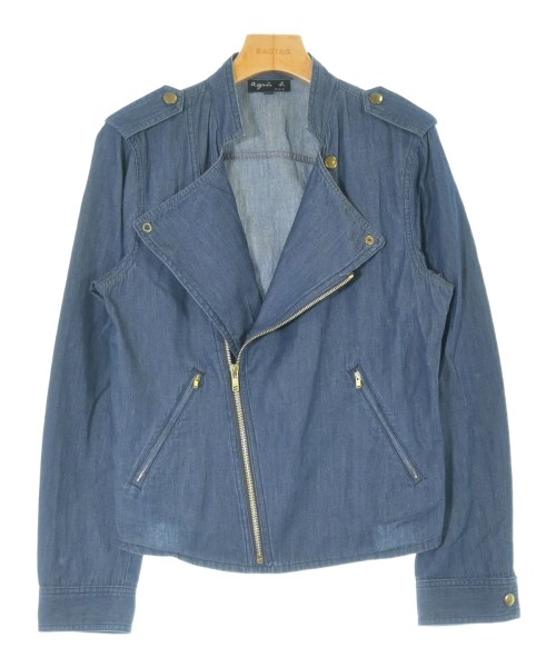 Agnes b.(アニエスベー)ライダース 紺 サイズ:40(M位)/2200640877033