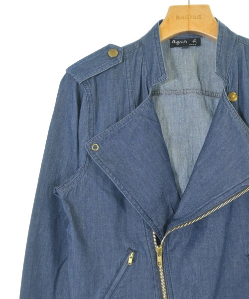 Agnes b.（アニエスベー）ライダース 紺 サイズ:40(M位) レディース/2200640877033