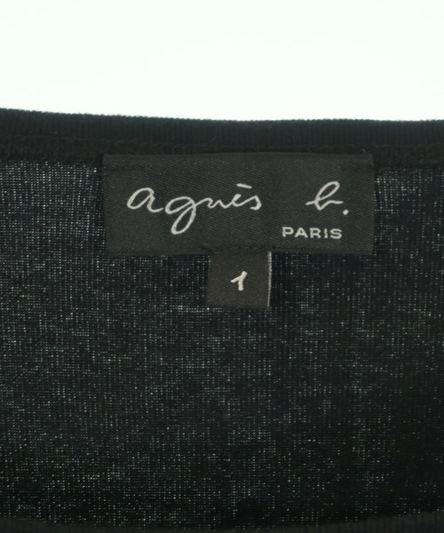 Agnes b.（アニエスベー）Tシャツ・カットソー 黒 サイズ:1(S位) レディース/2200641923098