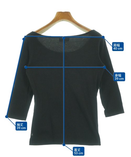 Agnes b.（アニエスベー）Tシャツ・カットソー 黒 サイズ:1(S位) レディース/2200641923098