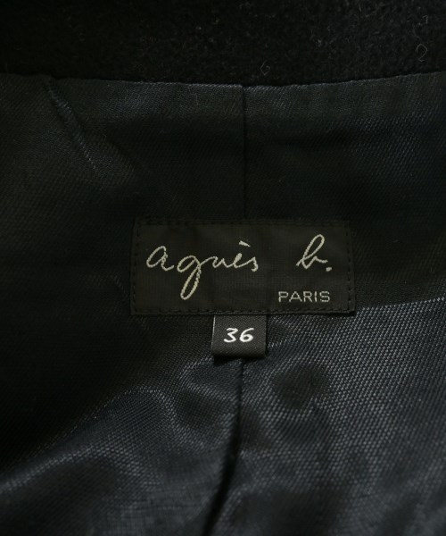Agnes b.（アニエスベー）チェスターコート 黒 サイズ:36(S位) レディース/2200650386013