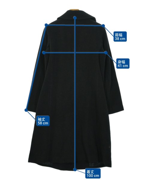 Agnes b.（アニエスベー）チェスターコート 黒 サイズ:36(S位) レディース/2200650386013