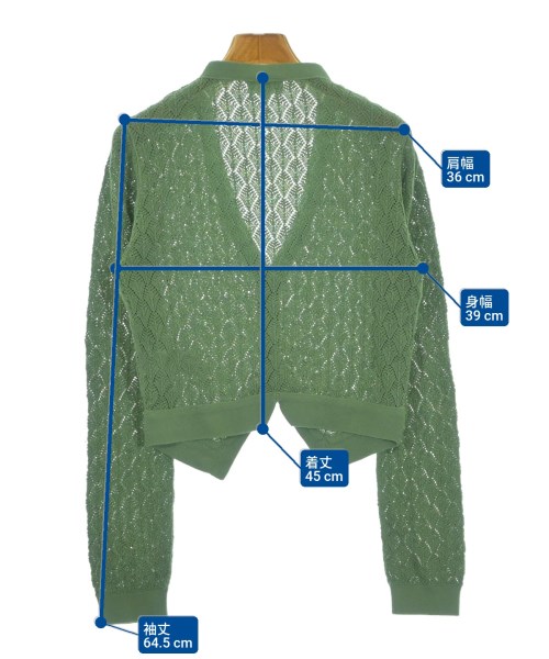 Agnes b.（アニエスベー）カーディガン 緑 サイズ:2(M位) レディース/2200636134713