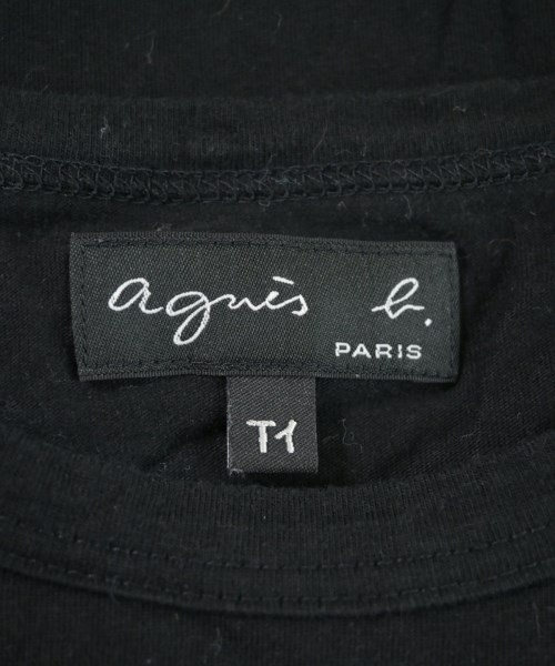 Agnes b.（アニエスベー）Tシャツ・カットソー 黒 サイズ:1(S位) レディース/2200641491016