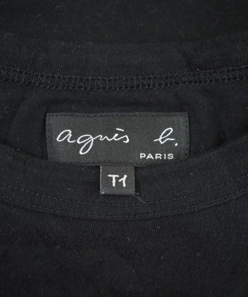 Agnes b.（アニエスベー）Tシャツ・カットソー 黒 サイズ:1(S位) レディース/2200641491023