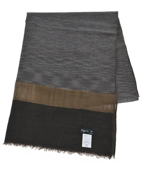 Agnes b.(アニエスベー)ストール 茶 サイズ:-/2200651077019