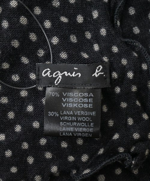 Agnes b.（アニエスベー）ストール 黒 サイズ:- レディース/2200644628266