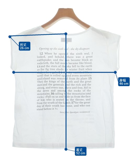 Agnes b.（アニエスベー）ノースリーブ 白 サイズ:3(L位) レディース/2200652293074