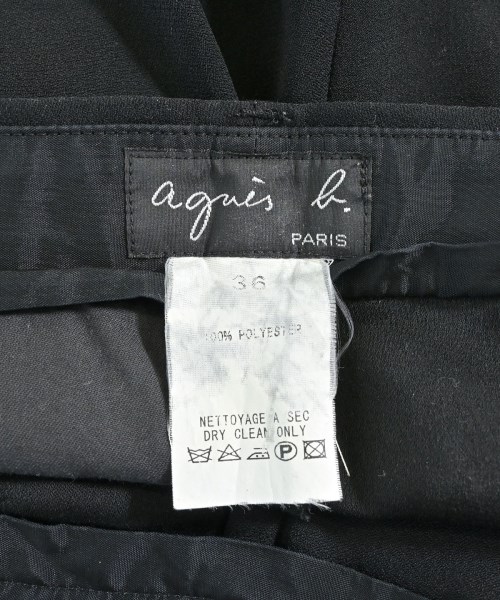 Agnes b.（アニエスベー）スラックス 黒 サイズ:36(S位) レディース/2200654195062