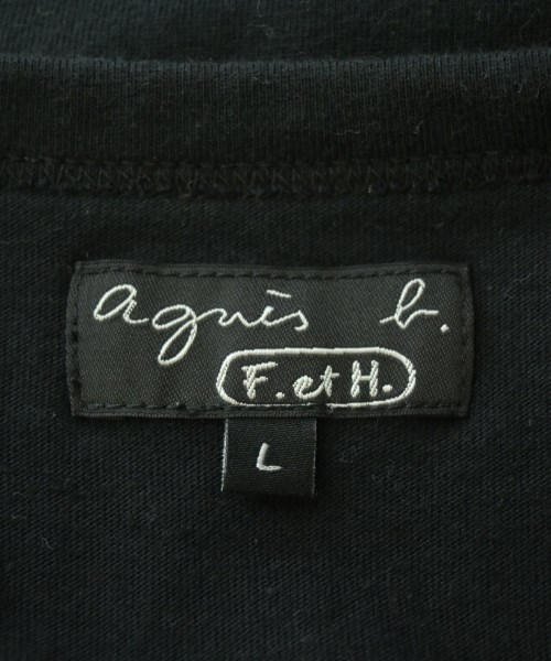 Agnes b.（アニエスベー）Tシャツ・カットソー 黒 サイズ:L レディース/2200701867027