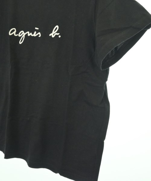 Agnes b.（アニエスベー）Tシャツ・カットソー 黒 サイズ:3(L位) レディース/2200704558144