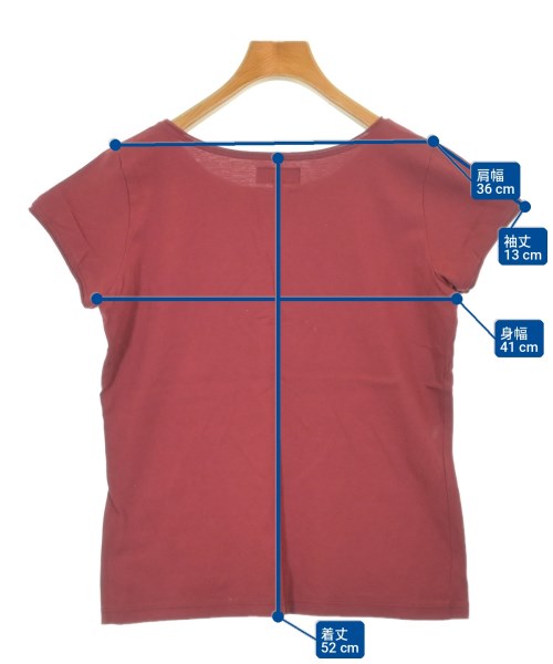 Agnes b.（アニエスベー）Tシャツ・カットソー 赤 サイズ:3(L位) レディース/2200704590175