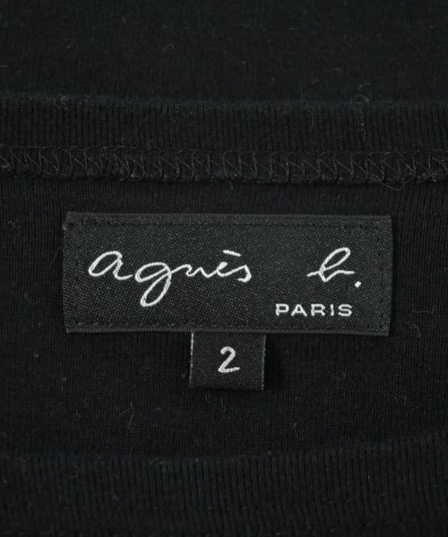 Agnes b.（アニエスベー）Tシャツ・カットソー 黒 サイズ:2(M位) レディース/2200700656127
