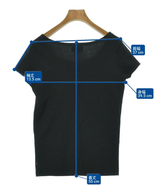 Agnes b.（アニエスベー）Tシャツ・カットソー 黒 サイズ:2(M位) レディース/2200700656127