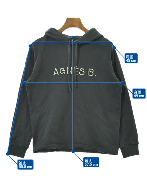 Agnes b.（アニエスベー）パーカー グレー サイズ:1(S位) レディース/2200709441090