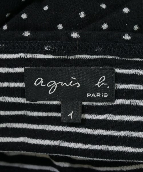 Agnes b.（アニエスベー）Tシャツ・カットソー 黒 サイズ:1(S位) レディース/2200710297013