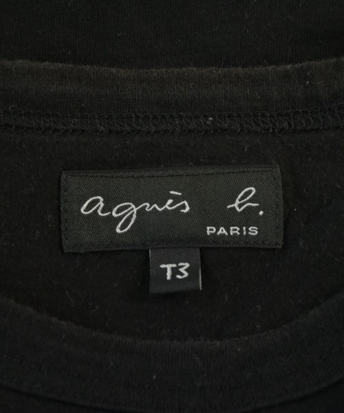 Agnes b.（アニエスベー）Tシャツ・カットソー 黒 サイズ:T3(L位) レディース/2200664770150