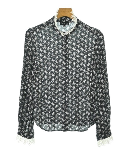 Agnes b.(アニエスベー)ブラウス 黒 サイズ:38(M位)/2200665206023