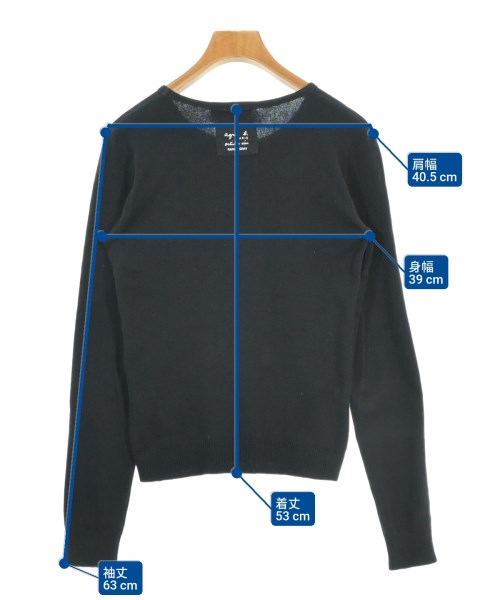 Agnes b.（アニエスベー）ニット・セーター 黒 サイズ:1(S位) レディース/2200667885011