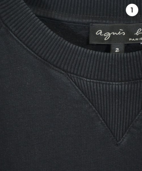 Agnes b.（アニエスベー）スウェット 黒 サイズ:2(M位) レディース/2200667907027