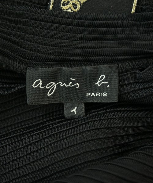 Agnes b.（アニエスベー）Tシャツ・カットソー 黒 サイズ:1(S位) レディース/2200669589078
