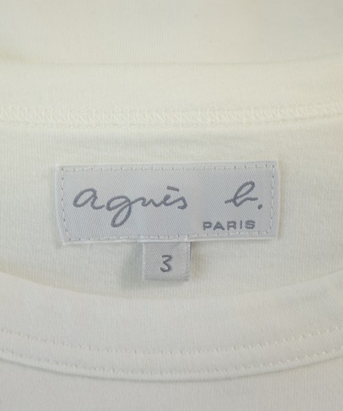 Agnes b.（アニエスベー）Tシャツ・カットソー 白 サイズ:3(L位) レディース/2200733972027