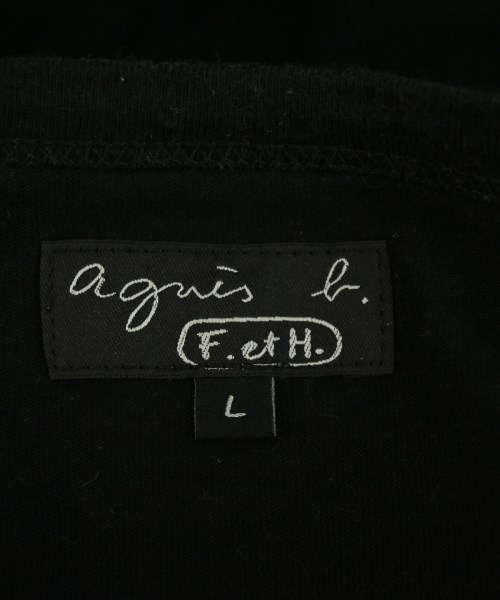 Agnes b.（アニエスベー）Tシャツ・カットソー 黒 サイズ:L レディース/2200726121029