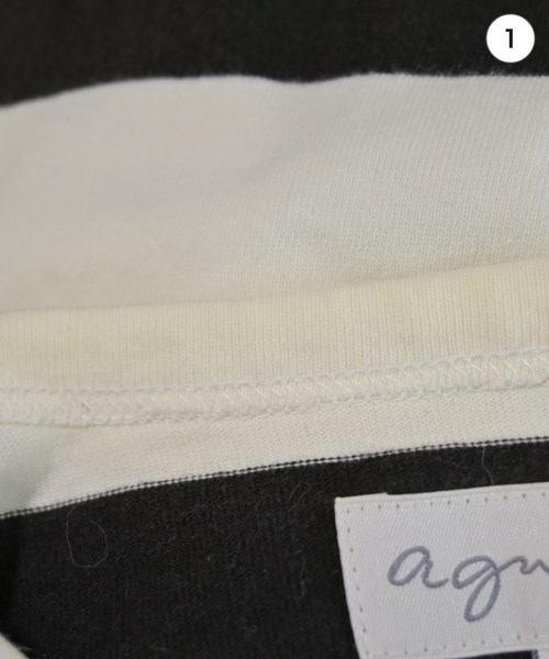 Agnes b.（アニエスベー）Tシャツ・カットソー 白 サイズ:1(S位) レディース/2200726661099