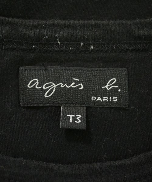 Agnes b.（アニエスベー）Tシャツ・カットソー 黒 サイズ:3(L位) レディース/2200727255174