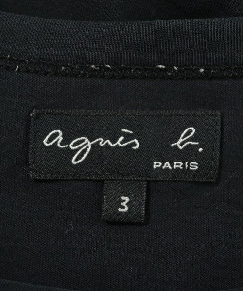 Agnes b.（アニエスベー）Tシャツ・カットソー 黒 サイズ:3(L位) レディース/2200722464052