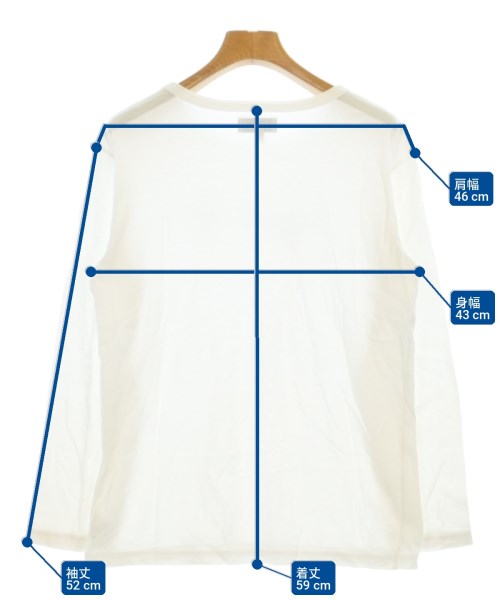 Agnes b.（アニエスベー）Tシャツ・カットソー 白 サイズ:2(M位) レディース/2200724767045
