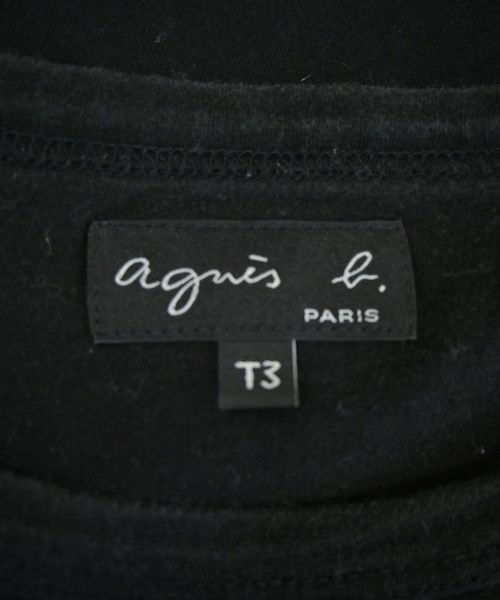 Agnes b.（アニエスベー）Tシャツ・カットソー 黒 サイズ:T3(L位) レディース/2200725746049