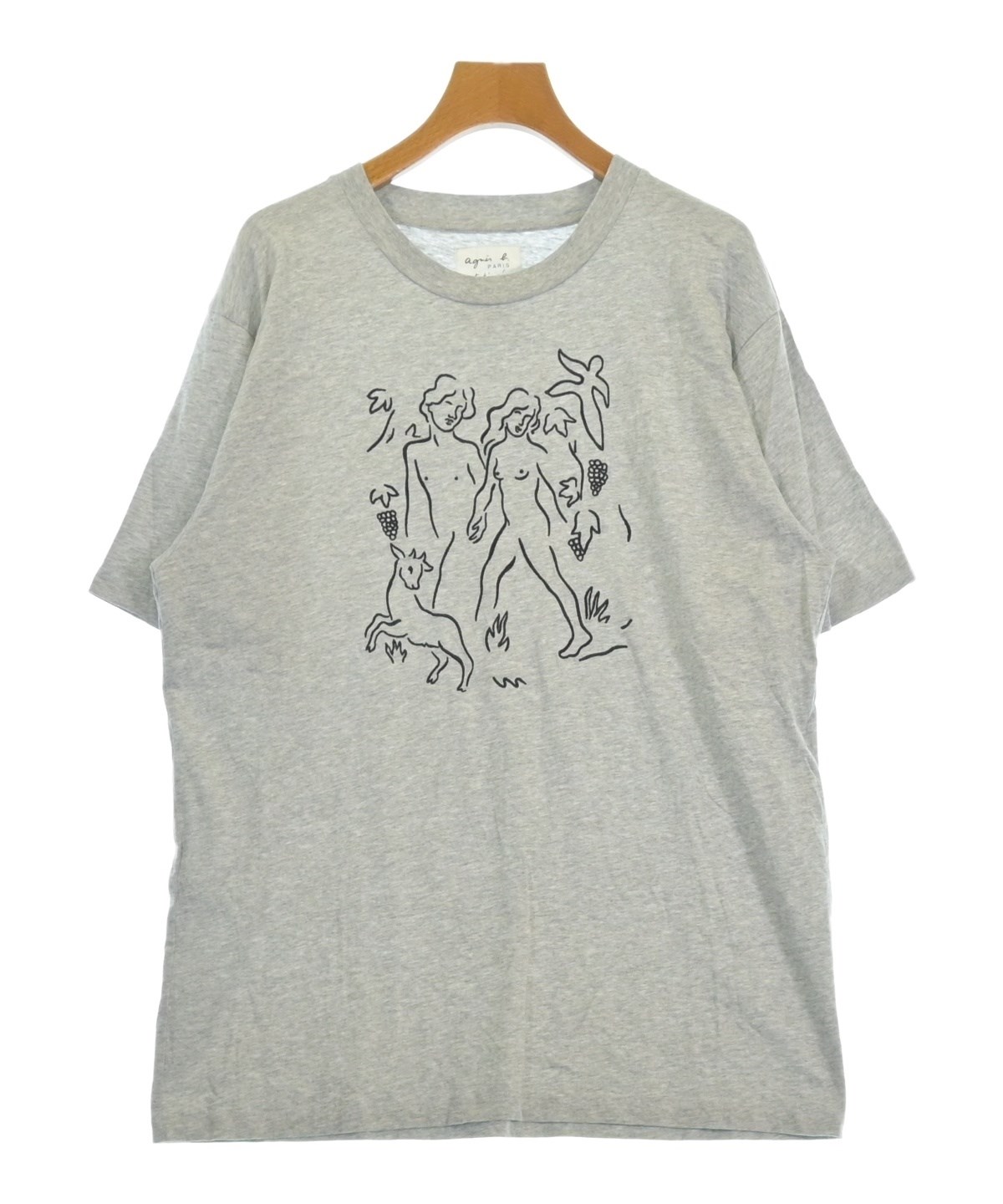 Agnes b.（アニエスベー）Tシャツ・カットソー グレー サイズ:XL