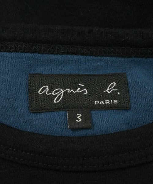 Agnes b.（アニエスベー）Tシャツ・カットソー 黒 サイズ:3(L位) レディース/2200679216049