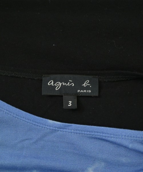 Agnes b.（アニエスベー）Tシャツ・カットソー 黒 サイズ:3(L位) レディース/2200682681025
