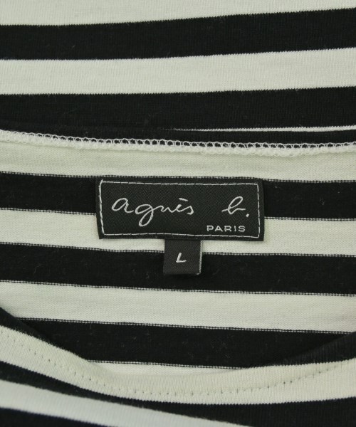 Agnes b.（アニエスベー）Tシャツ・カットソー 黒 サイズ:L レディース/2200682681056