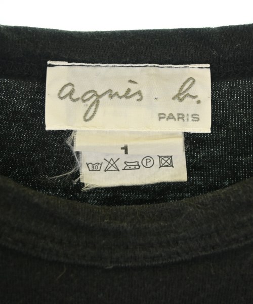 Agnes b.（アニエスベー）Tシャツ・カットソー 黒 サイズ:1(S位) レディース/2200685680322