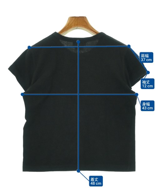 Agnes b.（アニエスベー）Tシャツ・カットソー 黒 サイズ:1(S位) レディース/2200685680322