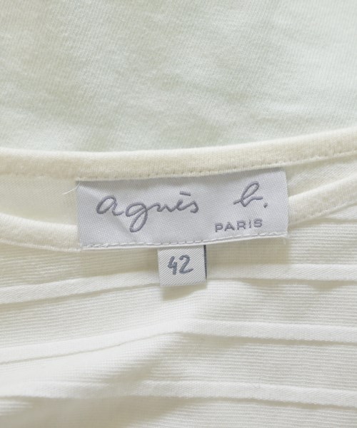 Agnes b.（アニエスベー）Tシャツ・カットソー 白 サイズ:42(L位) レディース/2200686145028