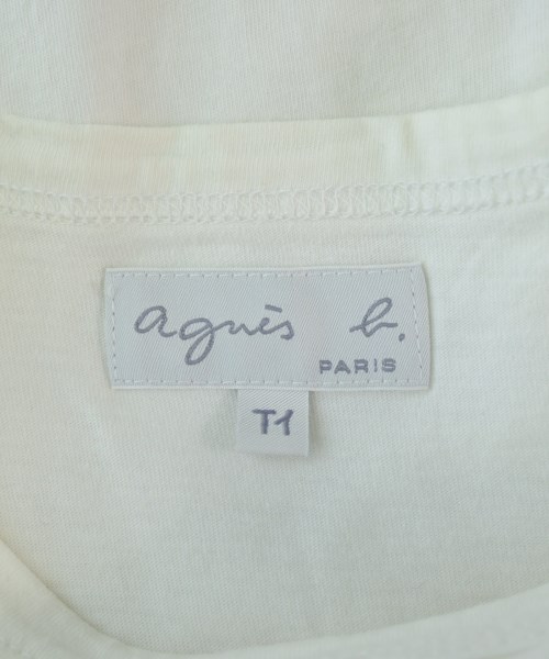Agnes b.（アニエスベー）Tシャツ・カットソー 白 サイズ:1(S位) レディース/2200680651136