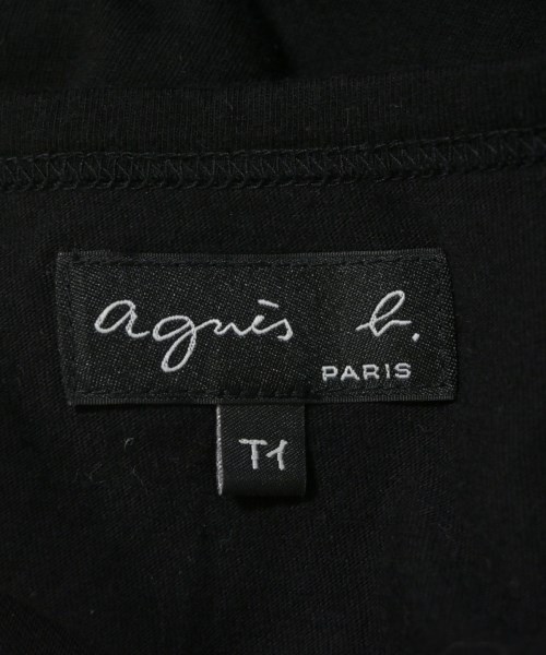 Agnes b.（アニエスベー）Tシャツ・カットソー 黒 サイズ:1(S位) レディース/2200690456080