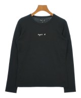 Agnes b.（アニエスベー）Tシャツ・カットソー 黒 サイズ:1(S位) レディース/2200690456080