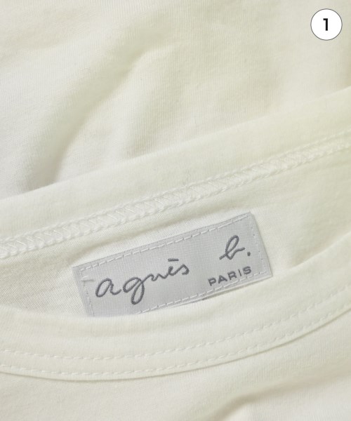 Agnes b.（アニエスベー）Tシャツ・カットソー 白 サイズ:2(M位) レディース/2200687282180