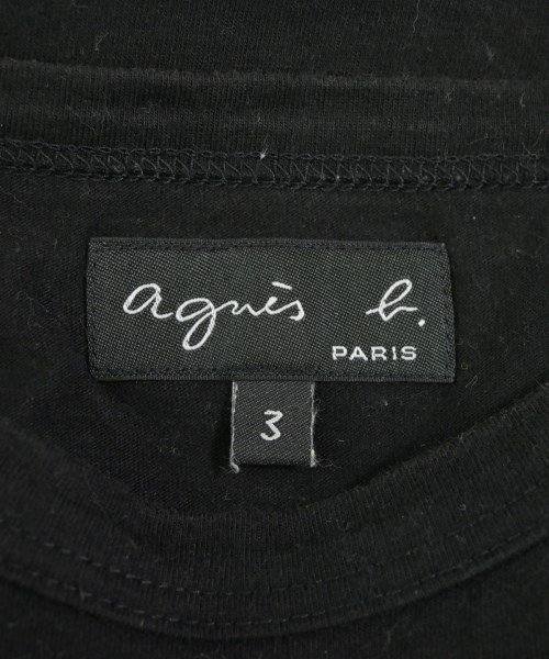 Agnes b.（アニエスベー）Tシャツ・カットソー 黒 サイズ:3(L位) レディース/2200691793153