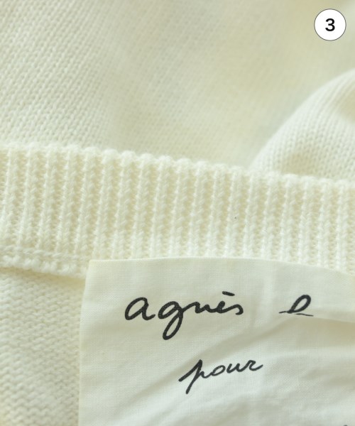 Agnes b.（アニエスベー）ニット・セーター 白 サイズ:0(XS位) レディース/2200693133032