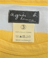 Agnes b. homme（アニエスベーオム）Tシャツ・カットソー 黄 サイズ:3(L位) メンズ/2200504207105